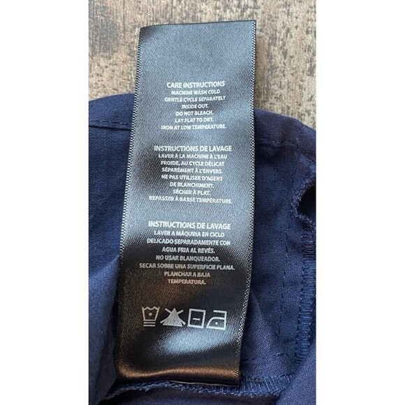 NWT Buffalo David Bitton Women's Ruffle Sleeveless Blouse Top Navy Size Small - Picture 7 of 8